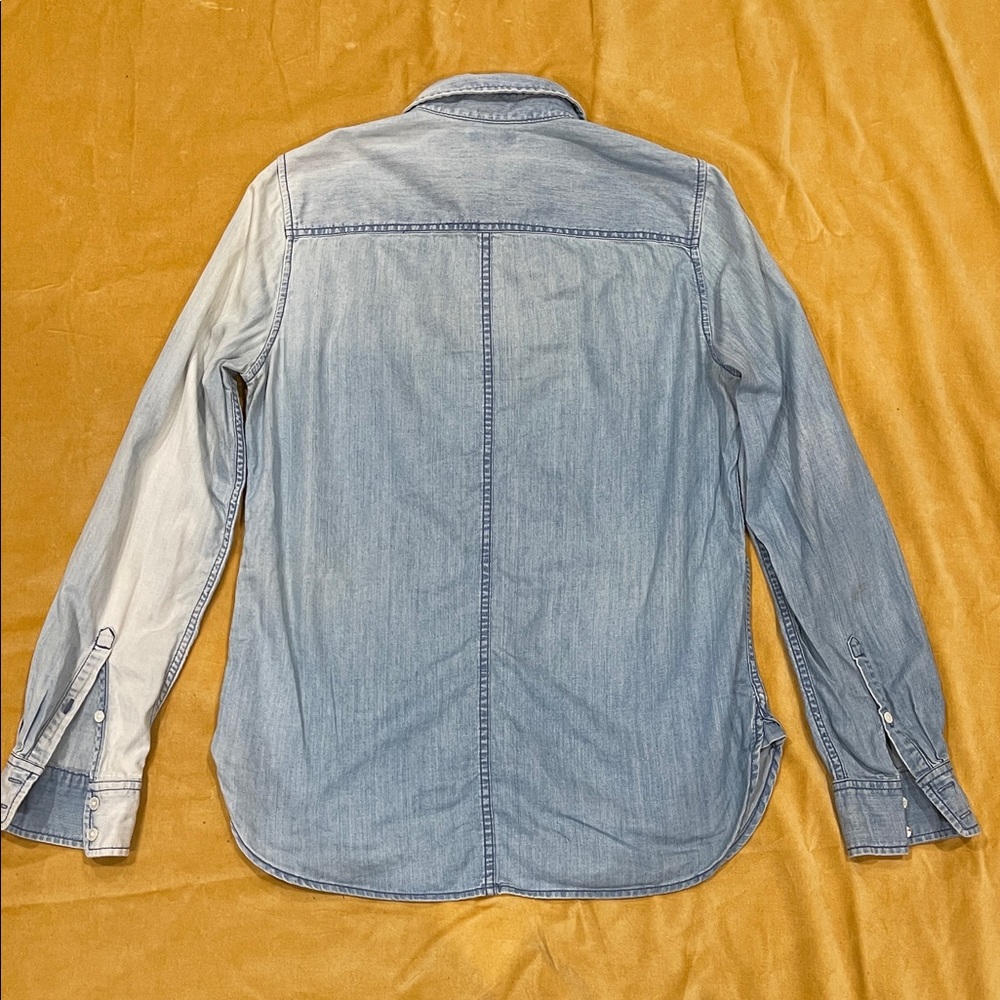 J. Crew Light Blue Denim Button Down Shirt - Picture 6 of 10